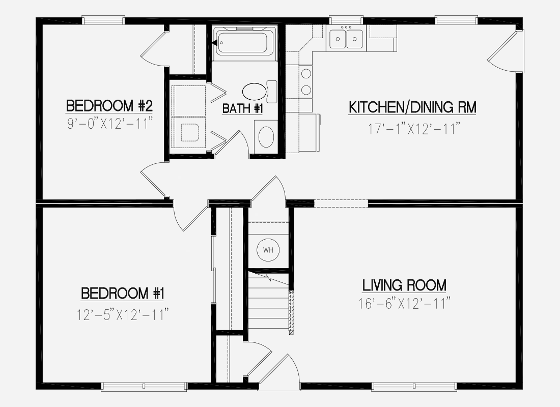 Meadow II Crawlspace Floor plans