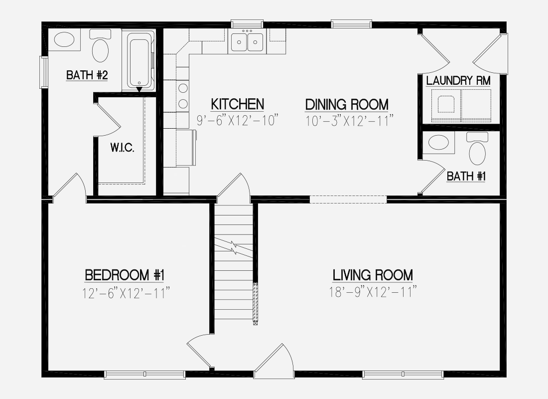 Meadow I Crawlspace Floor plans